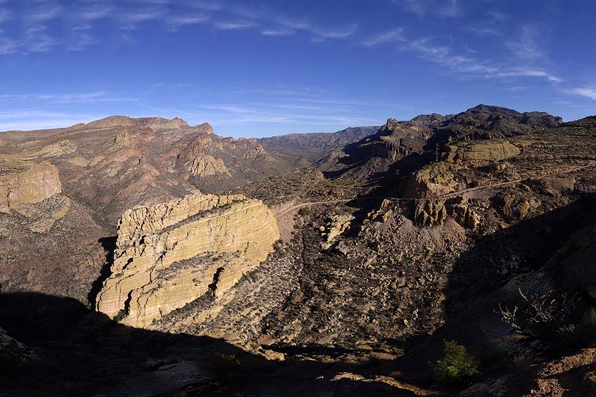 Fish Creek West Overlook, Apache Trail, January 9, 2013